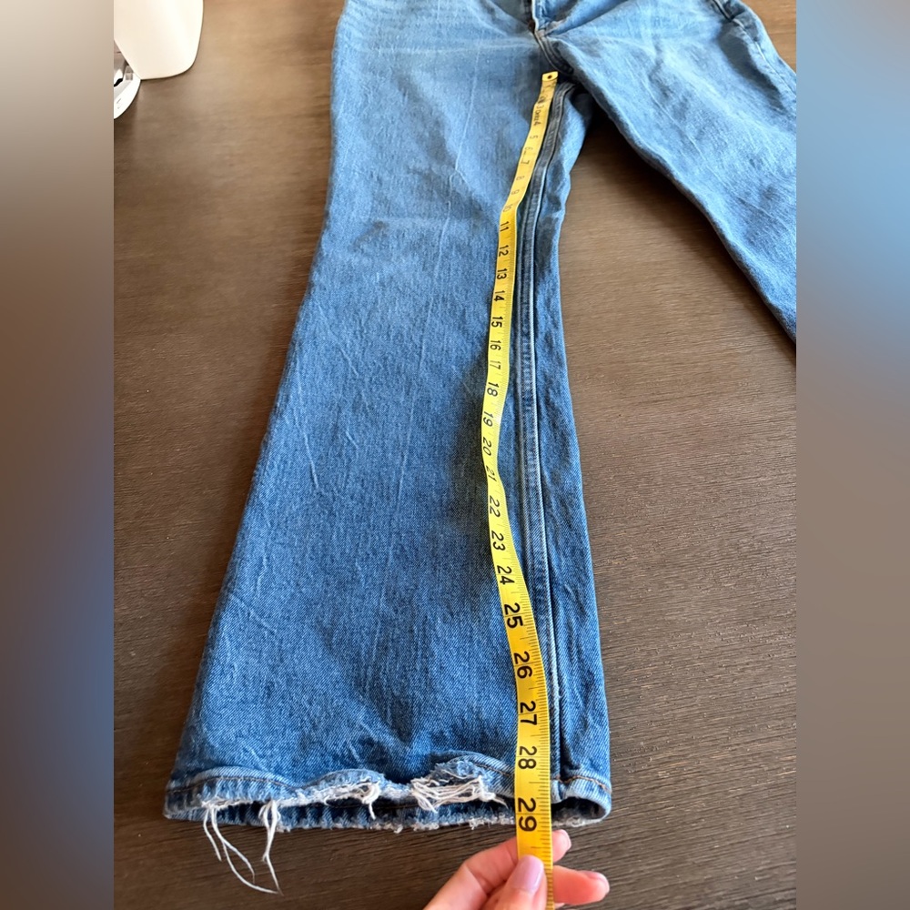 Abercrombie & Fitch 12S 70s Flare Blue Jeans Ultra High Rise - Picture 6 of 8